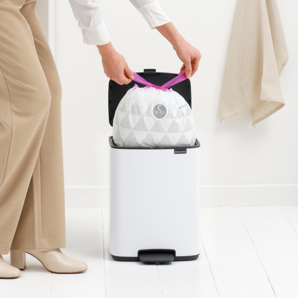 Brabantia Treteimer Bo 12 Liter Weiss