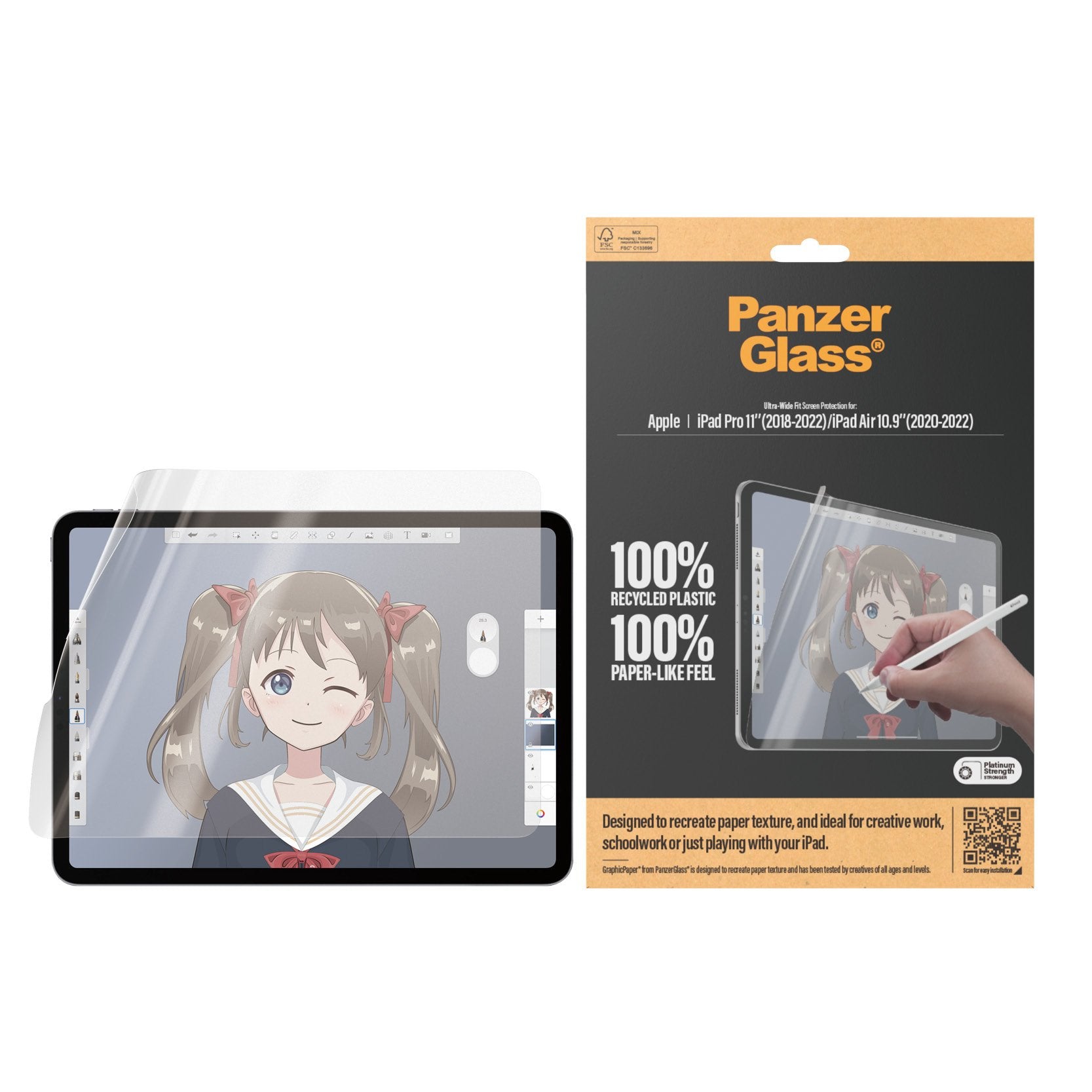 EAN 5715685000997 - PanzerGlass ® GraphicPaper® Screen Protector iPad Pro 11'' (2018-2022) | iPad Air 10.9'' (2020-2022) | Ul imagen 2