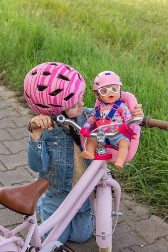 Zapf Creation Baby Born® Asiento De Bicicleta, Accesorios Para Muñecas Rosa/Azul 839980