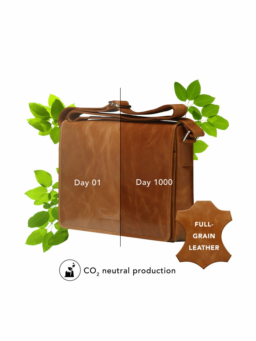 EAN 5711428014900 - dbramante1928 Marselisborg 35,6 cm (14") Bandolera Marrón imagen 8