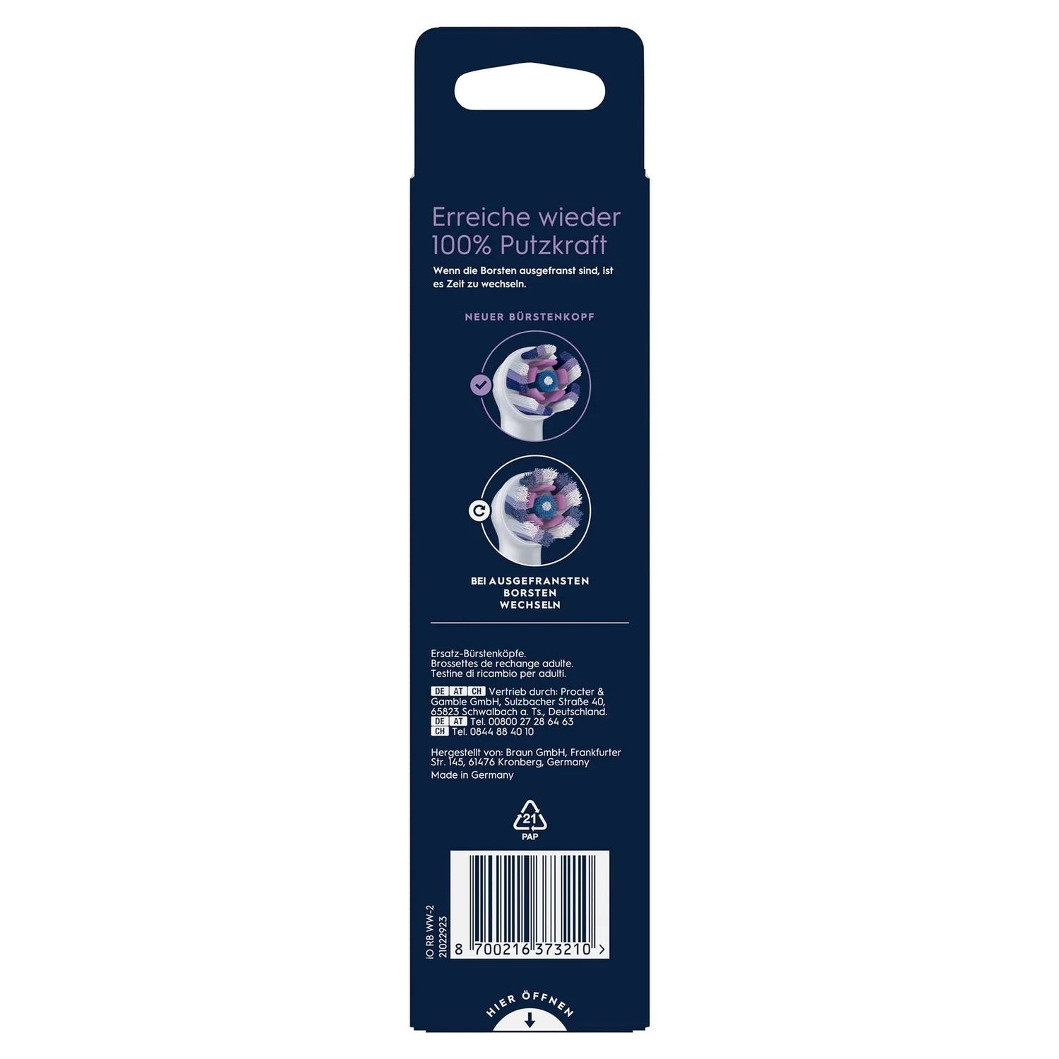 Oral-B Io Aufsteckbürsten Radiant White 2er