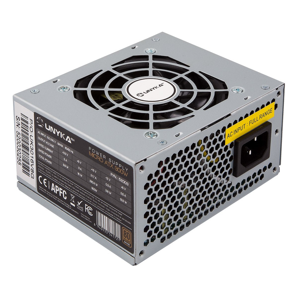 Fuente De Alimentación Unyka Sfx 300w 80+ Bronce  52003
