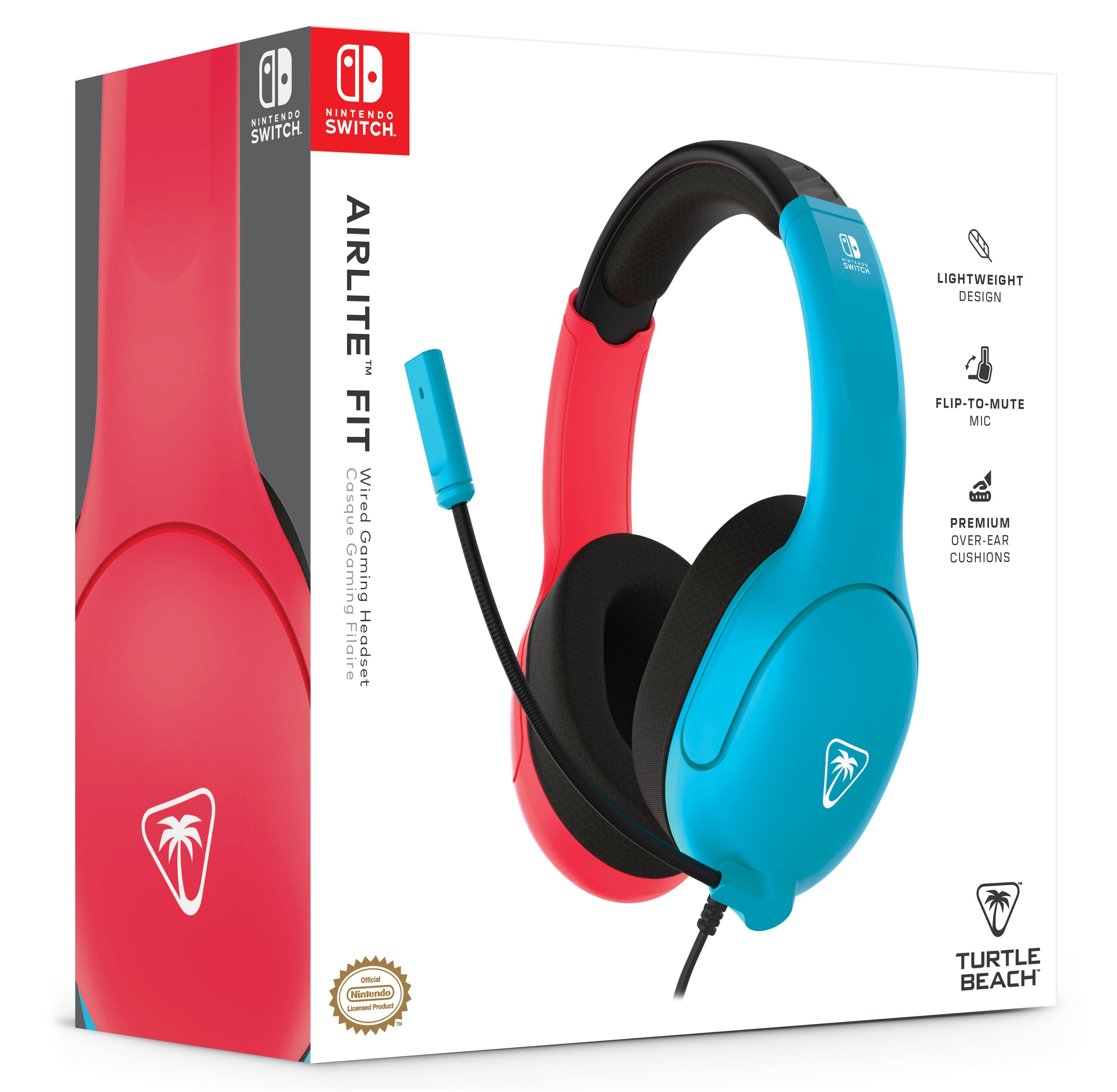 Turtle Beach Airlite Fit Headset Ns Neon Blue & Red