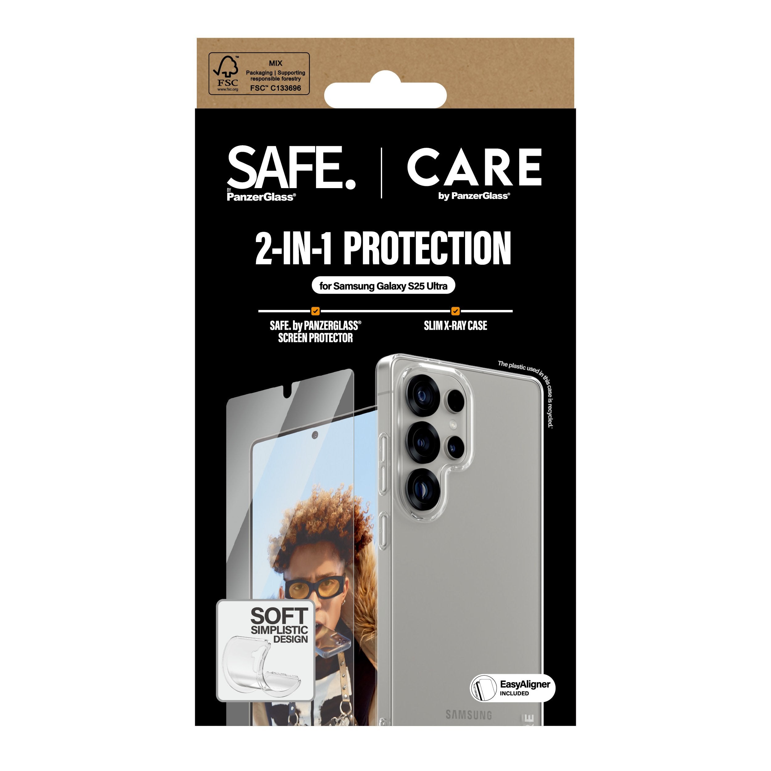 EAN 5715685016127 - PanzerGlass CARE™ by ® 2-in-1 Bundle Samsung Galaxy S25 Ultra Protector de pantalla 1 pieza(s) imagen 3