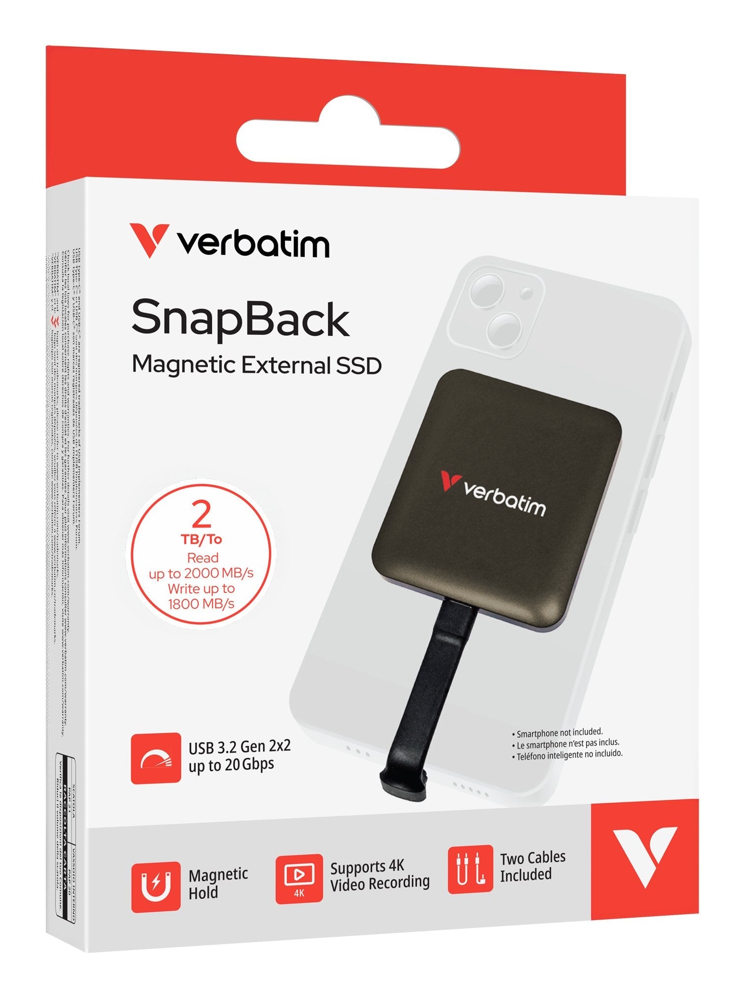 Ssd 2tb Verbatim Snapback Ssd 2tb Mocha Metallic