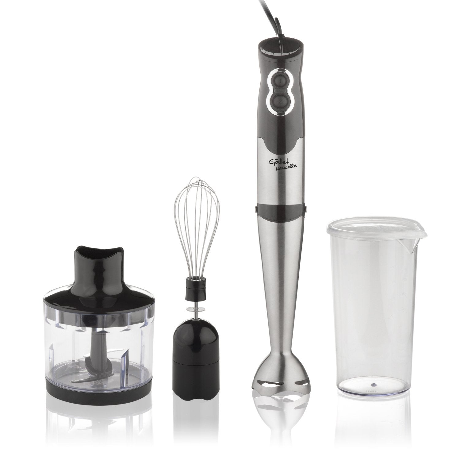 Batidora Gallet Naucelle Mix 435  De Inmersión 500 W Negro, Acero Inoxidable
