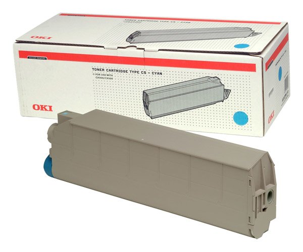 Original  Oki Toner Laser Cian Tipo C5 15.000 Paginas C/9300/9500