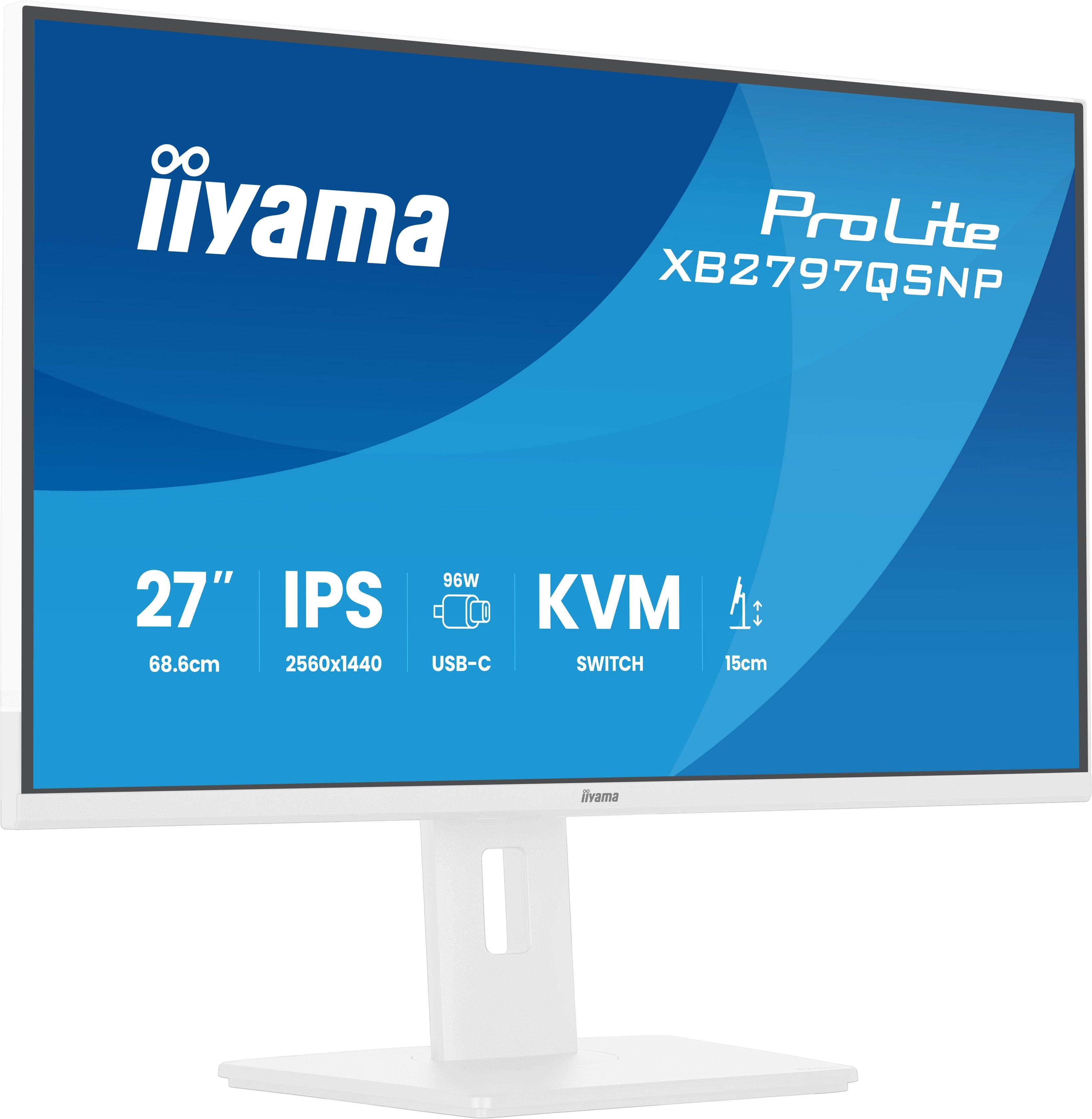 EAN 4948570125951 - iiyama ProLite XB2797QSNP-W1 pantalla para PC 68,6 cm (27") 2560 x 1440 Pixeles Quad HD LCD Blanco imagen 5