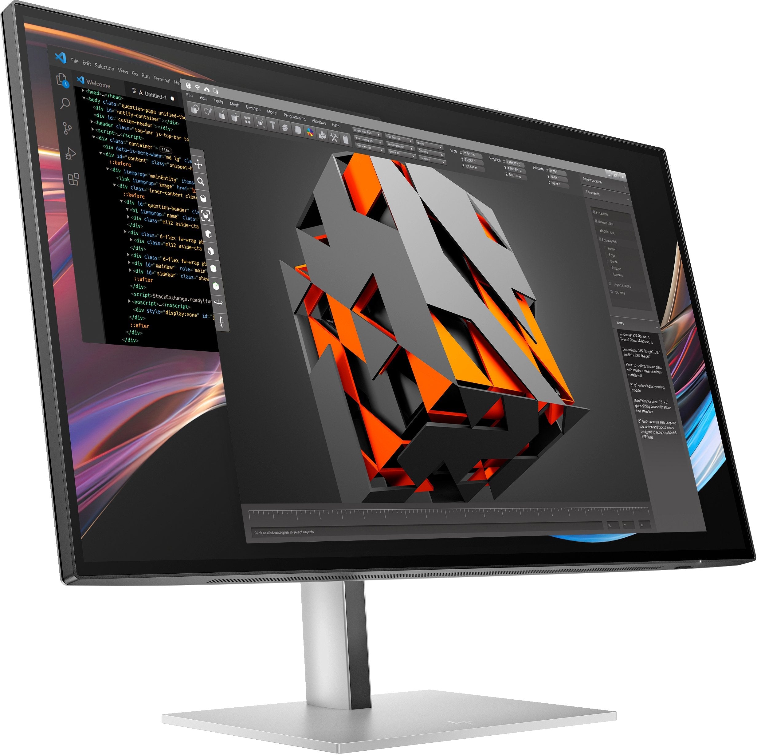 EAN 5715063470244 - HP Series 7 Pro 27 inch 4K Thunderbolt 4 Monitor - 727pk pantalla para PC 68,6 cm (27") 3840 x 2160 Pixel imagen 3