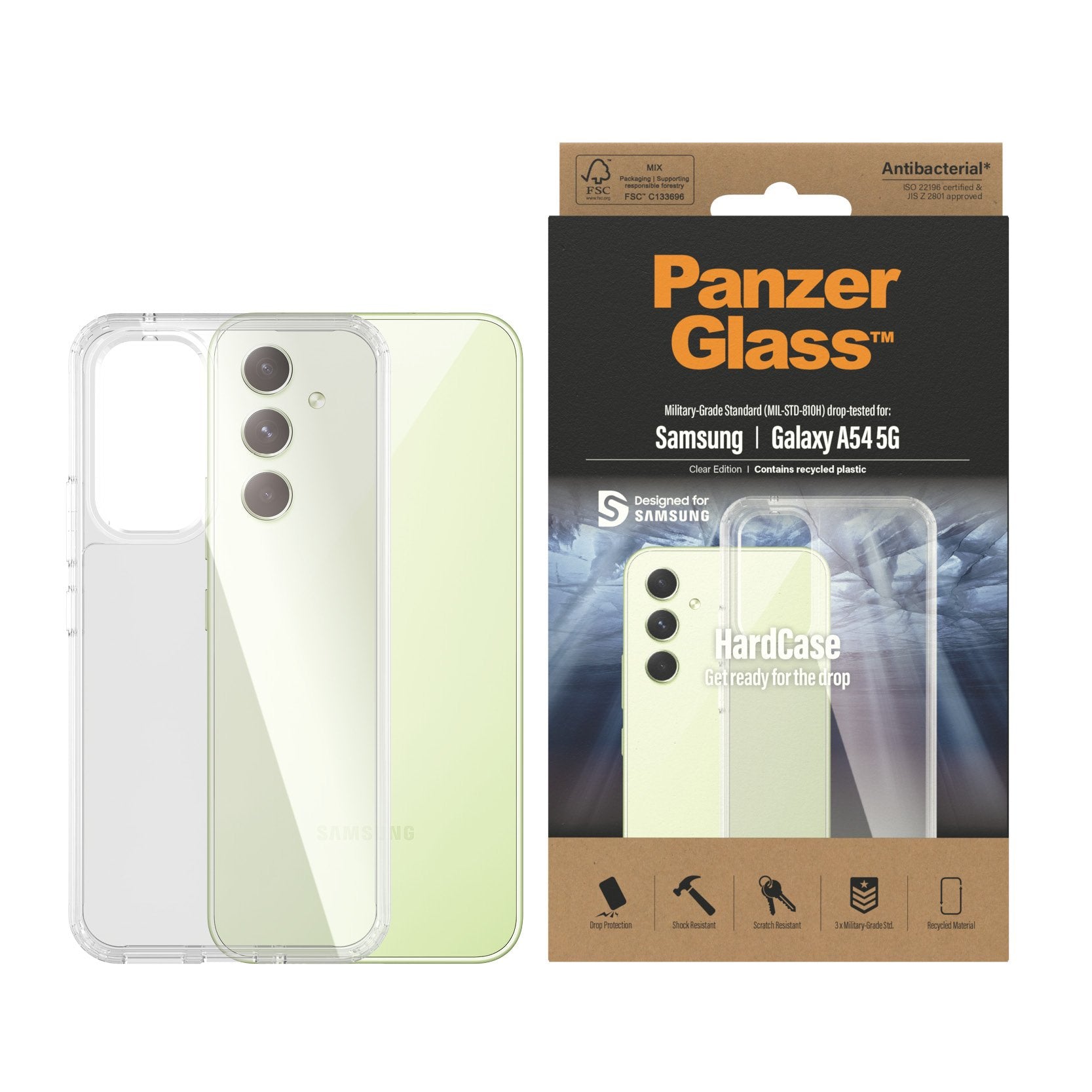 EAN 5711724004452 - PanzerGlass ® HardCase Transparent Samsung Galaxy A54 5G funda para teléfono móvil Transparente imagen 2