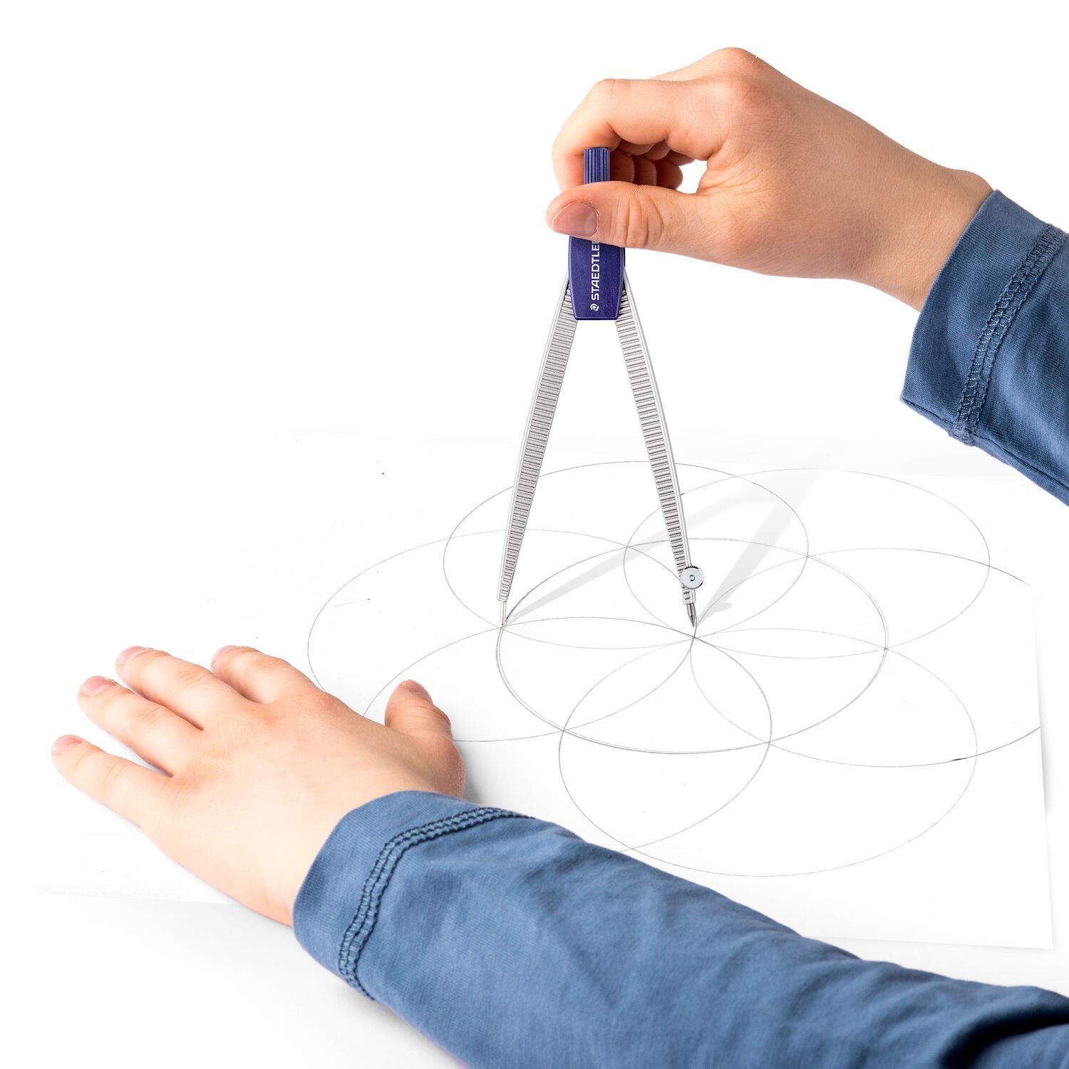 Staedtler Compás Escolar Noris 550 Con Tubo De Minas