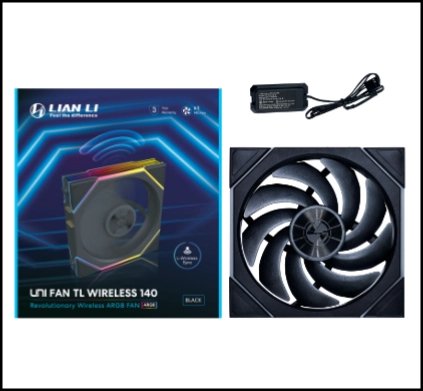 Ventilador Lian Li Uni Fan Tl140 Wireless Rgb Reverse Pwm Pr