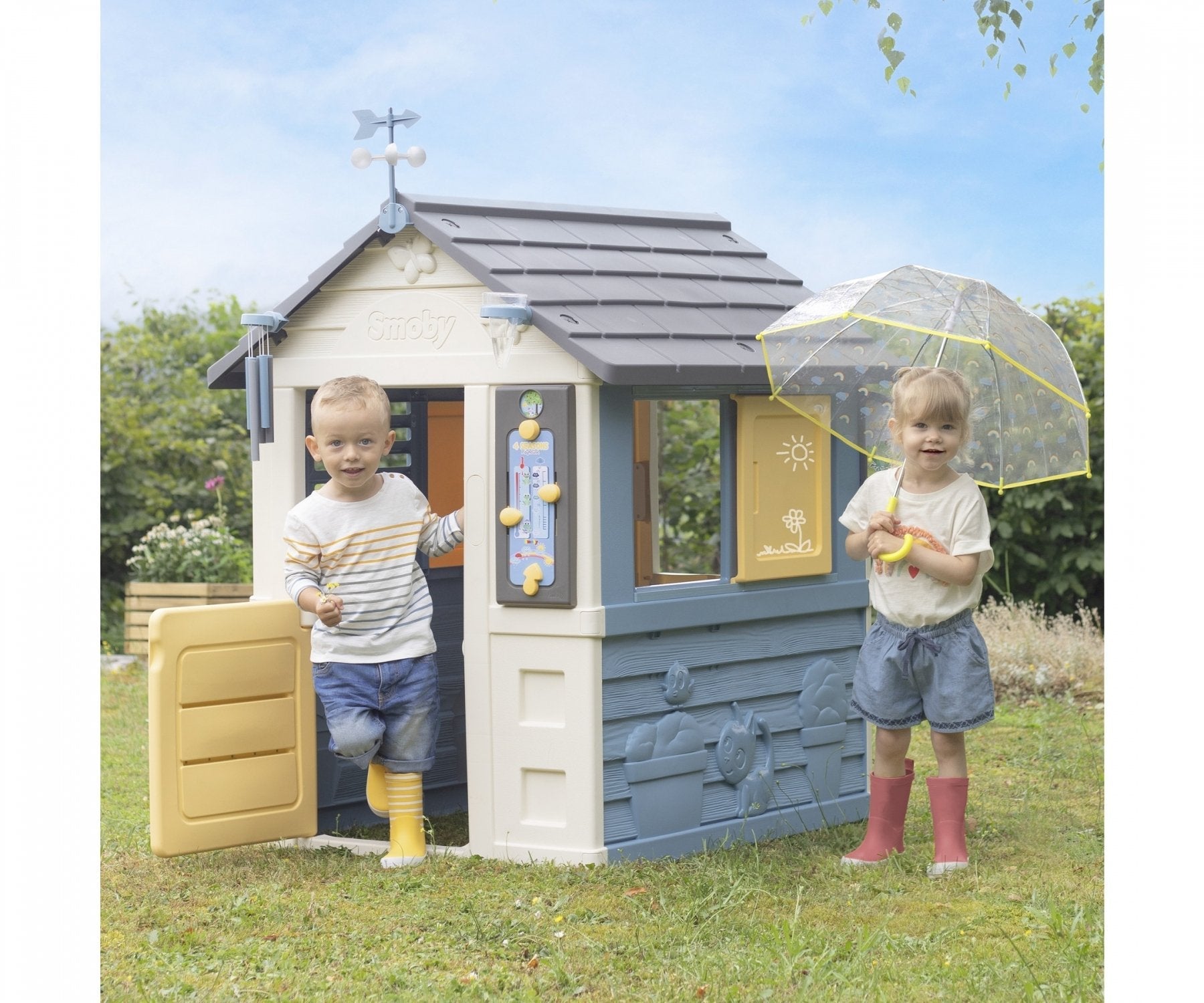 Casa De Juegos Smoby 4 Seasons, Equipamiento De Juegos Para Jardín 7600810731