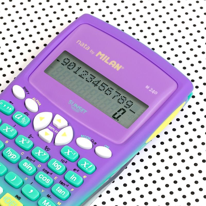 Milan Calculadora Científica M240 Sunset Blister Verde Turquesa