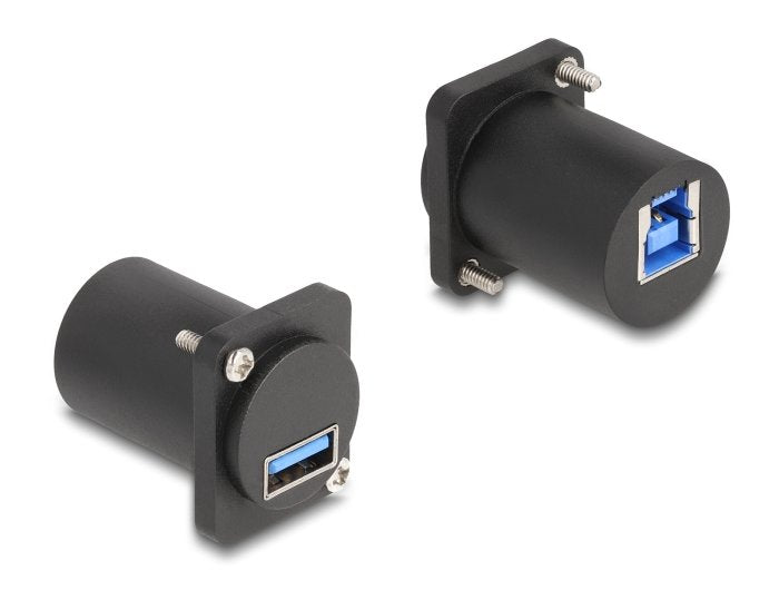 Delock 88108 Módulo Type-D Usb 5 Gbps Tipo-A Hembra A Tipo-B Hembra Con Tornillos Negro