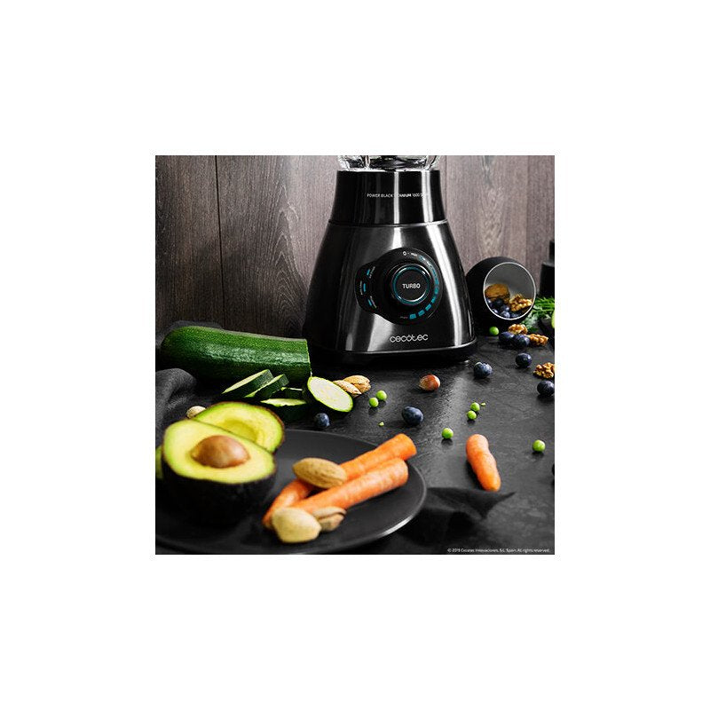 Batidora De Vaso Power Black Titanium 1800 Smart 1800w 9 Velocidades Capacidad 1.8l