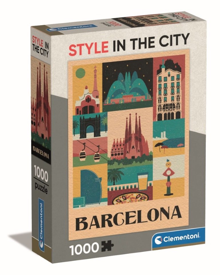 Puzzle Barcelona Style In The City 1000pzs
