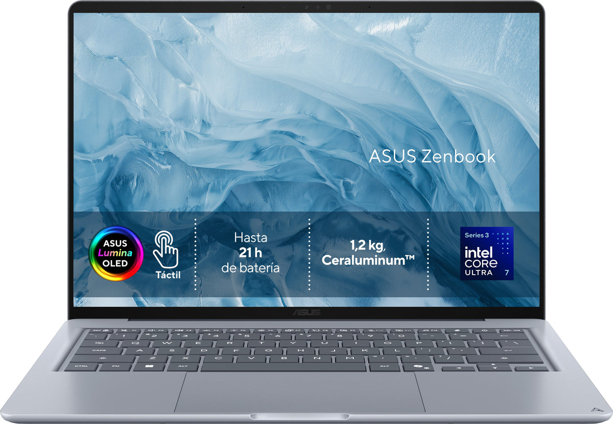 Portátil Asus Zenbook 14 Ux3480aa 14" Intel Core Ultra 7 355 24gb 512gb Ssd Intel Graphics Windows 11 Home Teclado Español