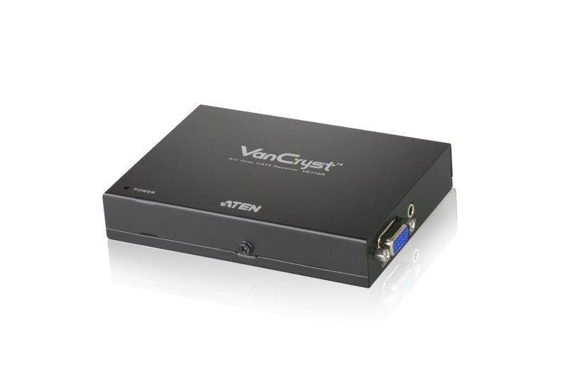 Receptor Vga/Audio Sobre Cat5  (300m, 1920 X 1200) Aten Para Vs120xt