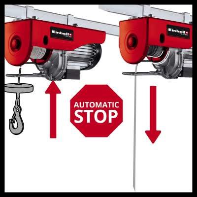 Polipasto De Cable Einhell Tc-Eh 500, Torno De Cable (Rojo, 800 Vatios) 2255140