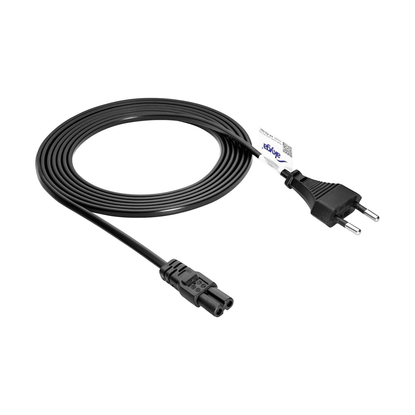 Akyga Cable De Alimentacion Para Portátil Ak-Rd-02c Eight Cu Cee 7 16 Iec C7 3m