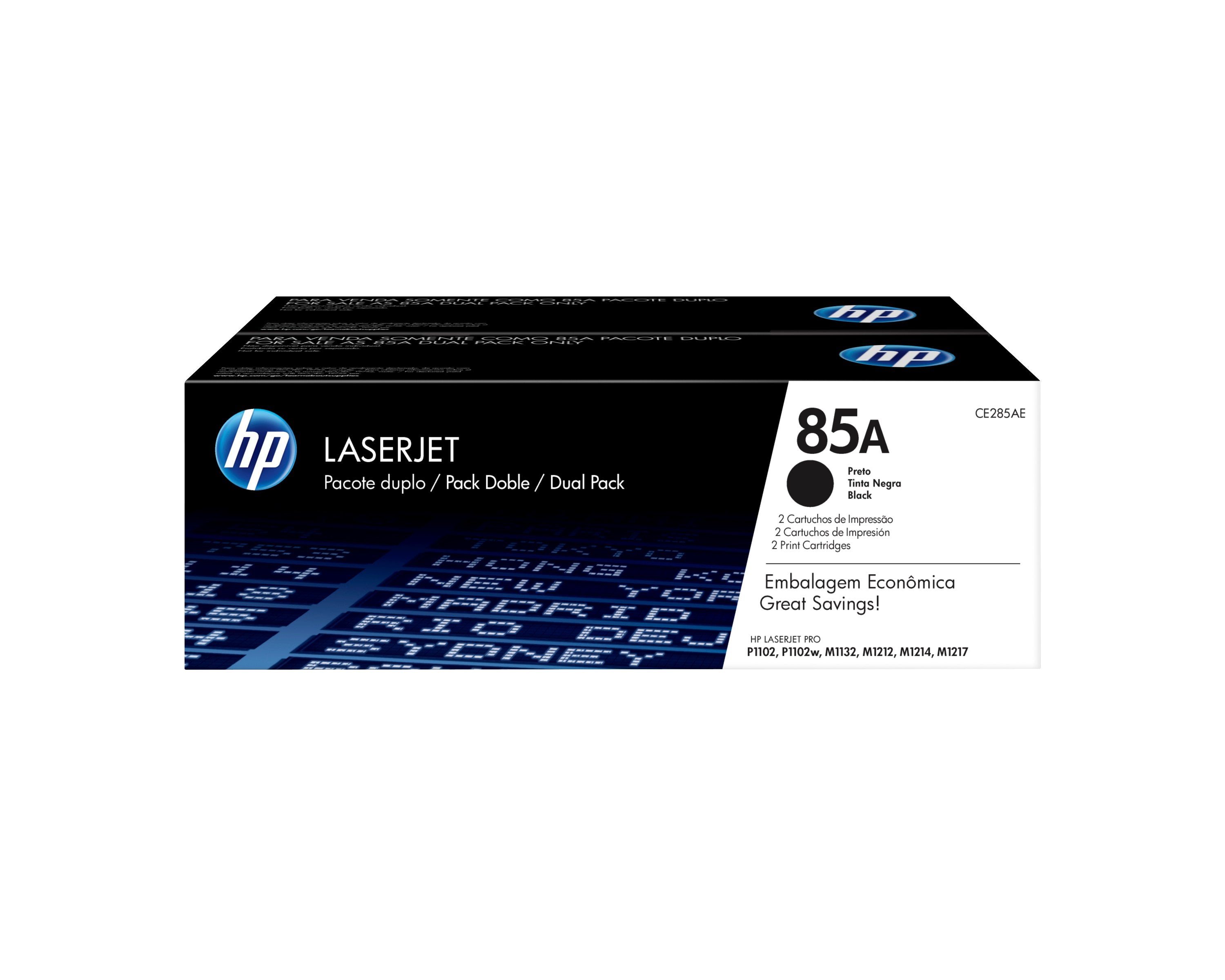 EAN 0886111730520 - HP 85A 2-pack Black Original LaserJet Toner Cartridges cartucho de tóner 2 pieza(s) imagen 1