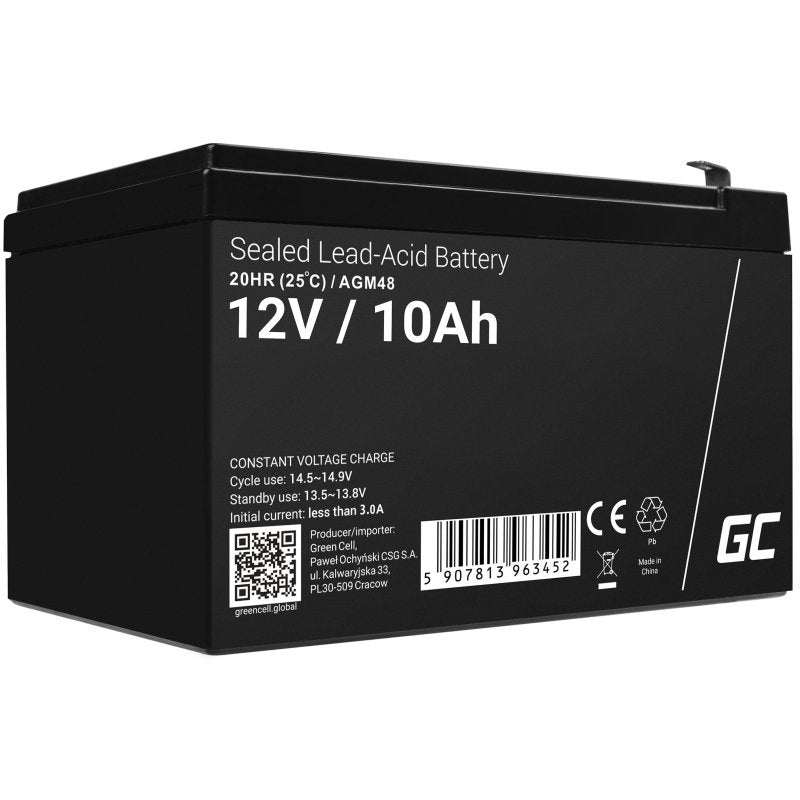 EAN 5907813963452 - Green Cell AGM48 batería para sistema ups Sealed Lead Acid (VRLA) 12 V 10 Ah imagen 1