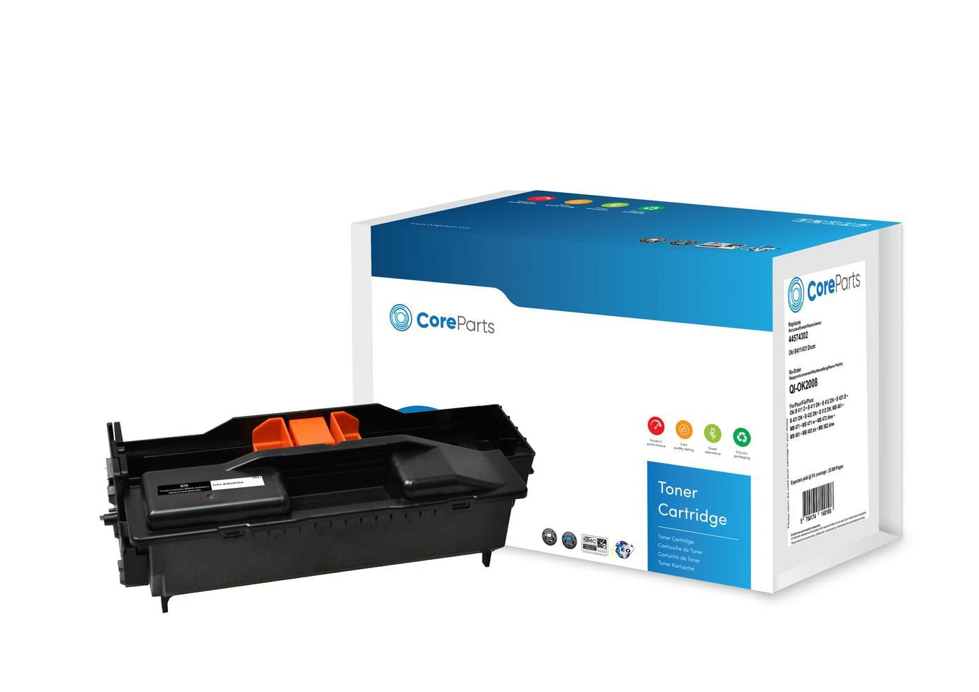 EAN 5704174140108 - CoreParts QI-OK2008 tambor de impresora Compatible 1 pieza(s) imagen 1