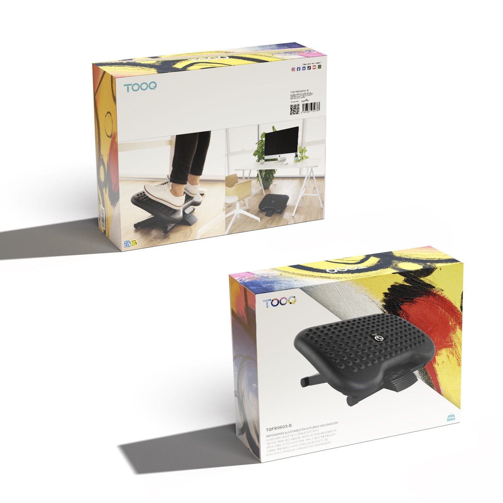 EAN 8433281012776 - TooQ TQFR0603-B soporte para el apoyo de pies imagen 7