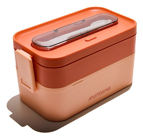 Muitomas Lunchboxlpf Fiambrera Táper 1,7 L Plástico Durazno 1 Pieza(S)