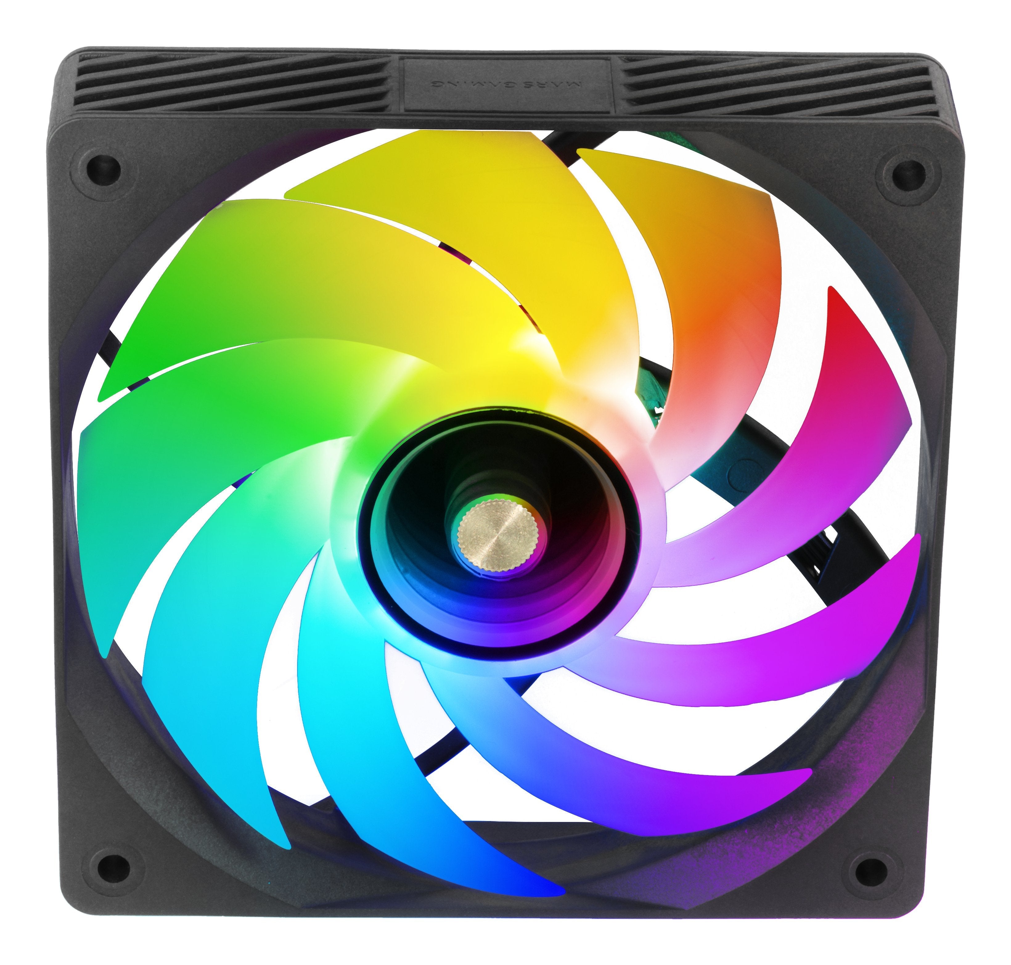Kit 4 Ventiladores Pc  Auxiliar Mf-Si4kit A-Rgb Infinity Negro Mars Gaming 4x Ventiladores Ultrasilenciosos Argb/ Mando A Distancia Y Hub Argb.