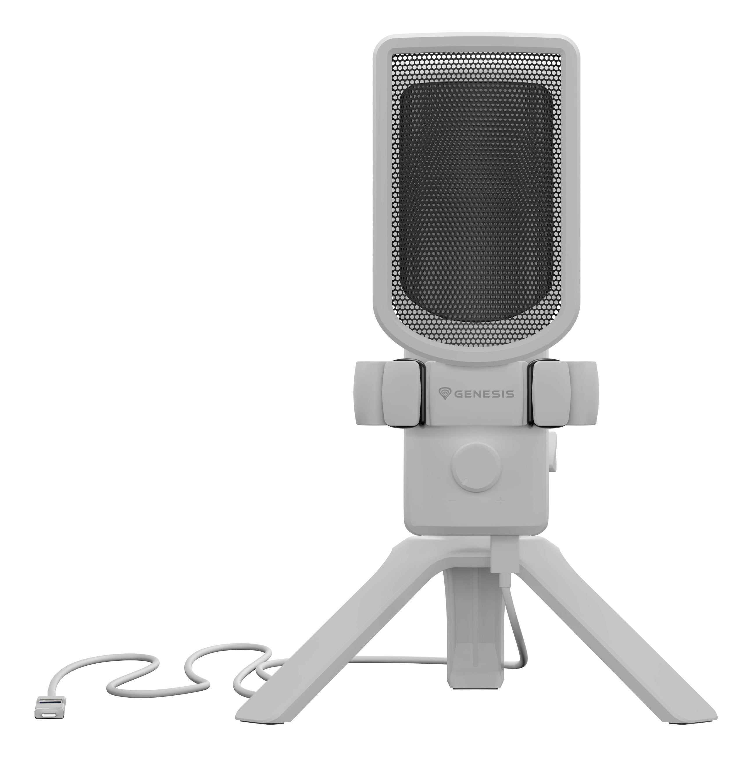 Micrófono Natec Genesis Radium 250 Usb Stand White