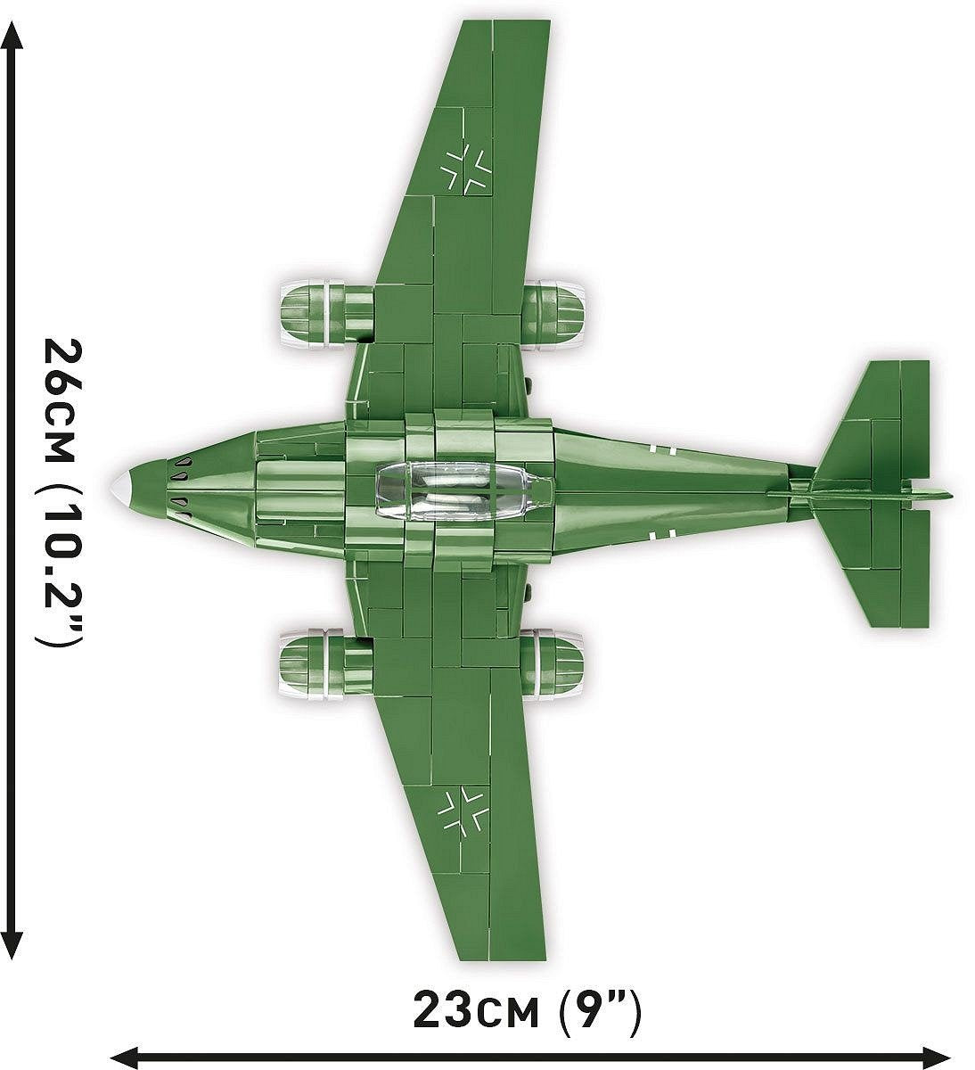 Cobi 5881 Historical Collection Wwii Samolot Mysliwski Messerschmitt Me 262 250 Klocków
