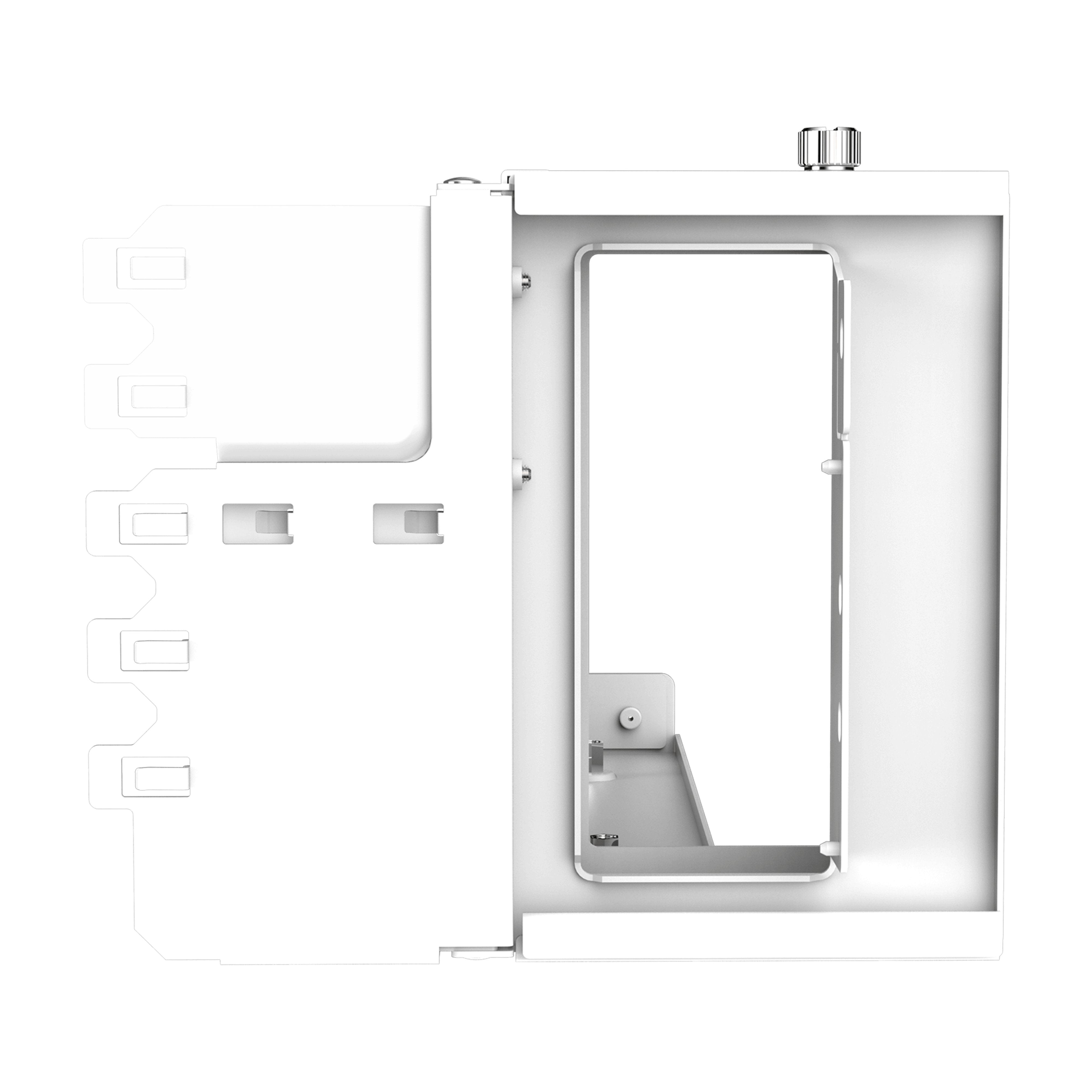 Kit De Soporte De Tarjetas De Gráficos Verticales Más Coorradores V3, White White Mca-U000r-Wfvk03