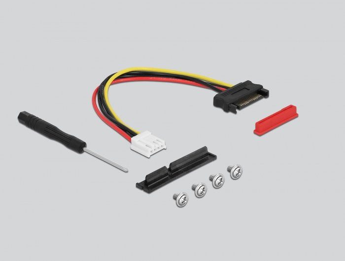 Delock 64132 Adaptador M.2 Clave M A Pcie X4 Nvme En Ángulo Con Cable De 20 Cm