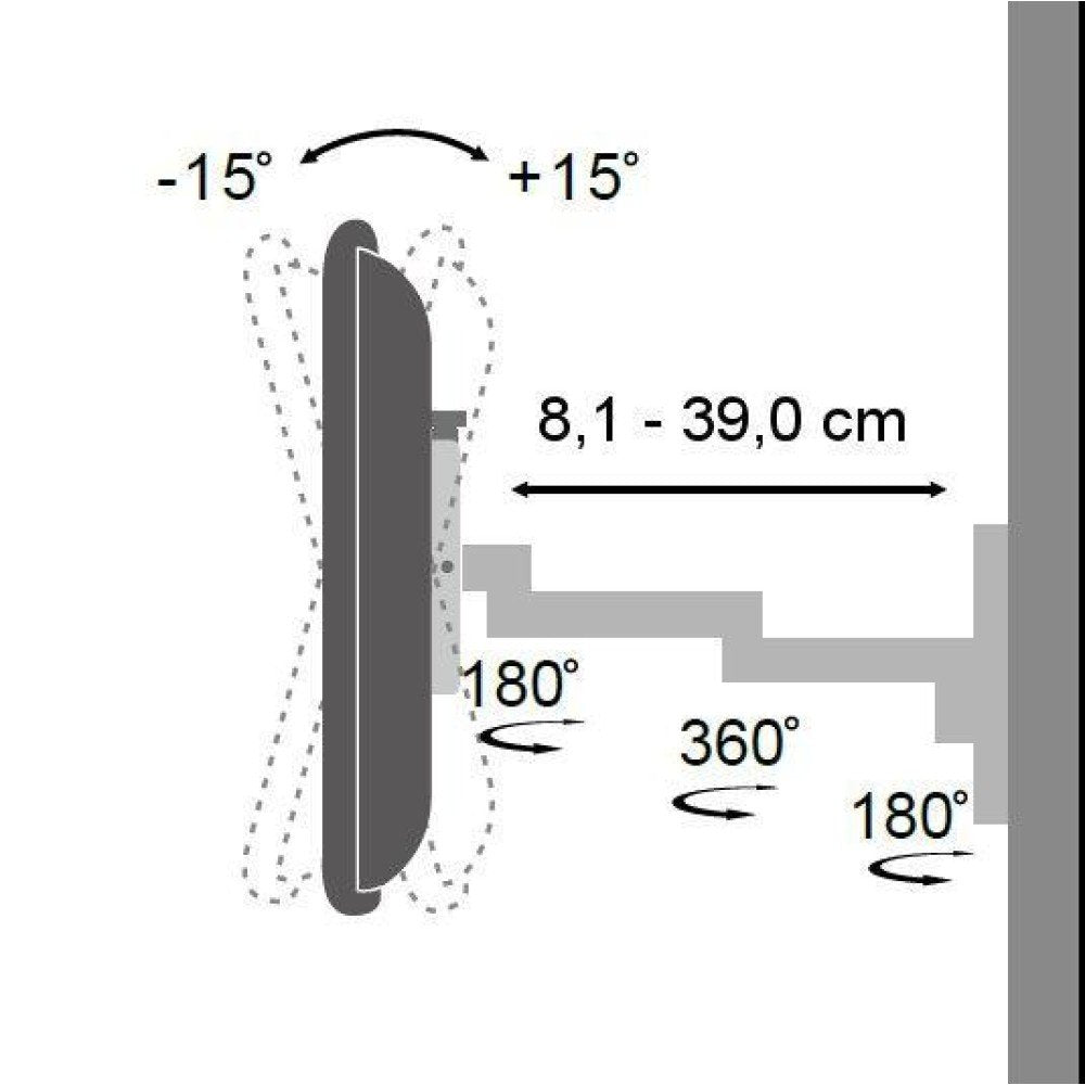 Techly Ica-Lcd 104bk Soporte De Pared Para Pantalla Plana 76,2 Cm (30") Negro