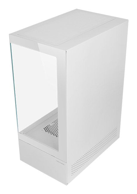 Caja Atx Semitorre Gaming Mars Gaming Mcxo Doble Cristal Templado Argb Gpu 328mm 1x3.5 3x2.5 Blanco
