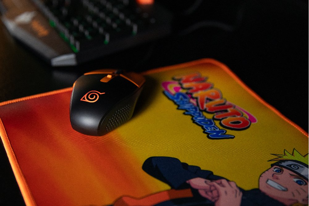 Konix Naruto Kx Gaming Mouse Ratón Juego Ambidextro Usb Tipo A Óptico 3600 Dpi