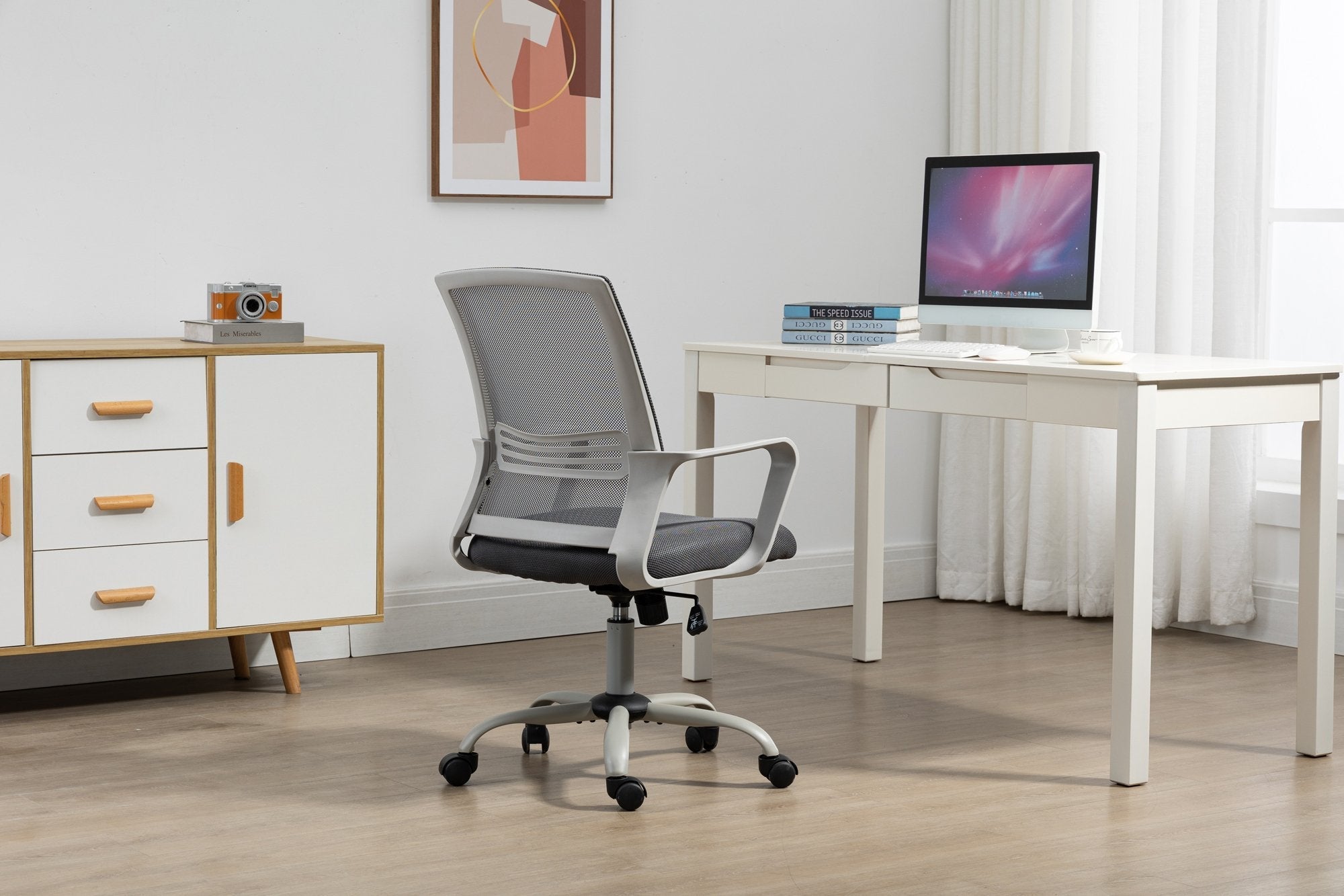 EAN 5901443390794 - Activejet YK01 SZ silla de oficina y de ordenador Asiento acolchado Respaldo de malla imagen 6