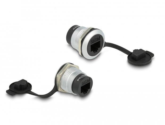 Delock Rj45 Cat.6a Einbaubuchse Mit Staubschutzkappe