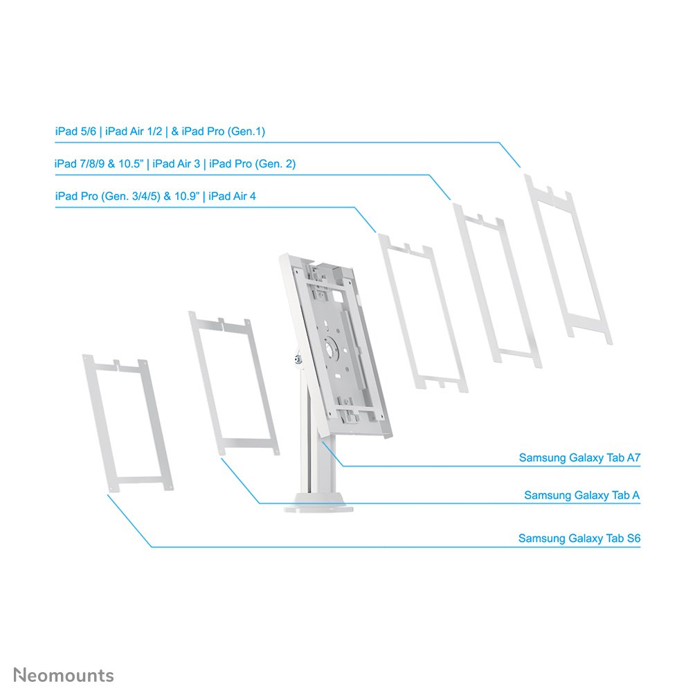 Neomounts By Newstar Tis Tablet 9.7"-11" Giratoria Blanca