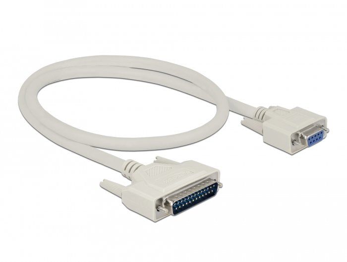 Delock Serielles Cable D-Sub 25 Stecker Zu D-Sub 9 Buchse 0,5 M