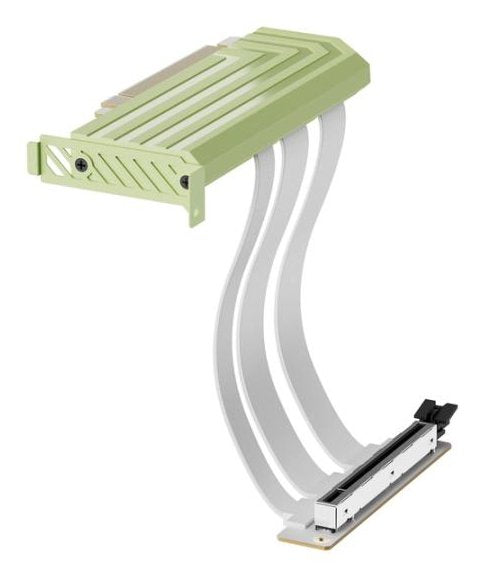 Hyte Pcie 5.0 Hyper Riser, Cable De Extensión Verde/Blanco, 20cm Acc-Hyte-Pcie50-Mm