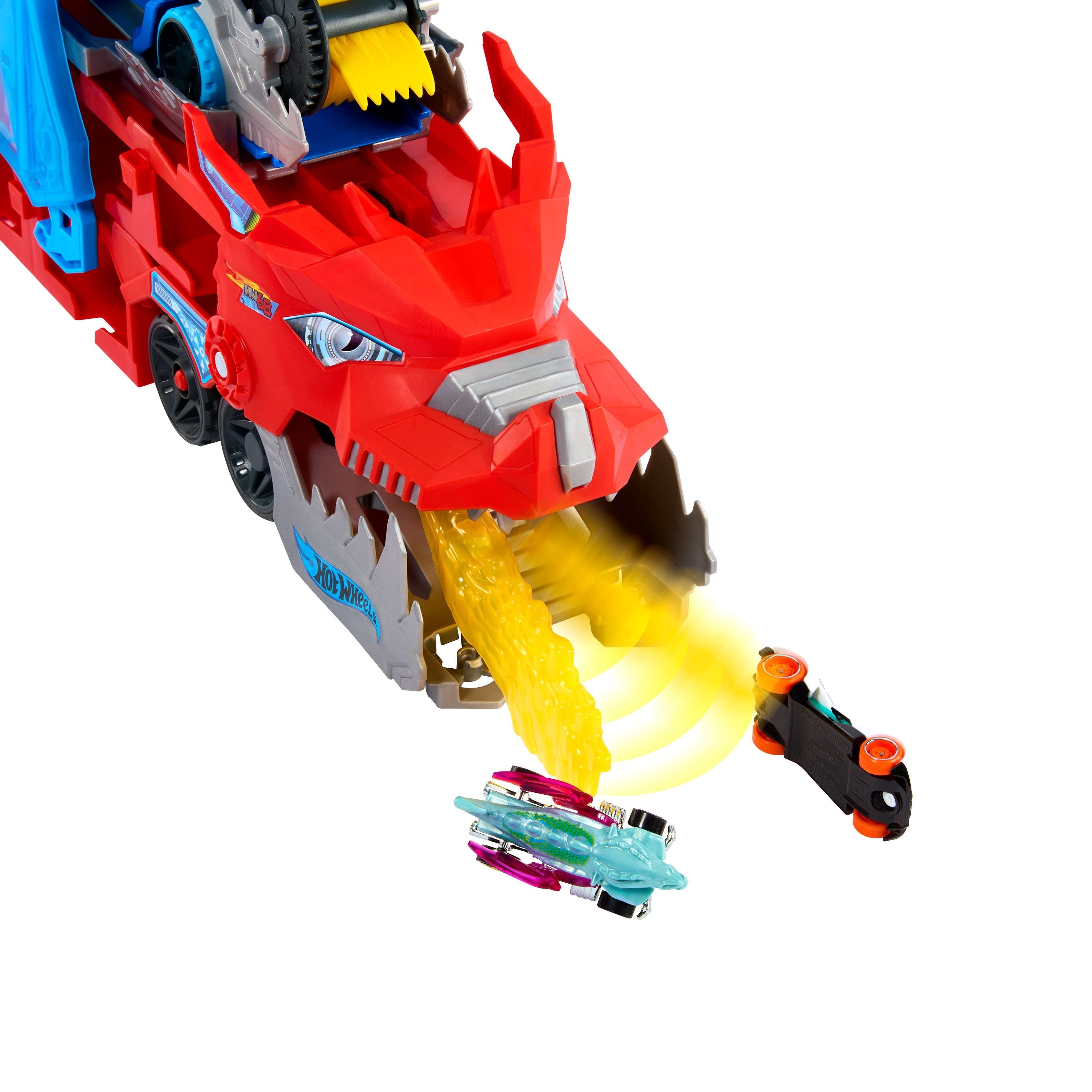 Mattel City Ultimativer 2-In-1 Drachen Transporter Jbm72