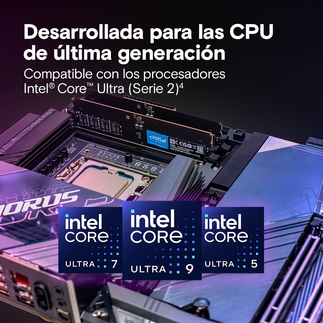 EAN 0649528941206 - Crucial CT2K16G64C52CU5 módulo de memoria 32 GB 2 x 16 GB DDR5 6400 MT/s imagen 3