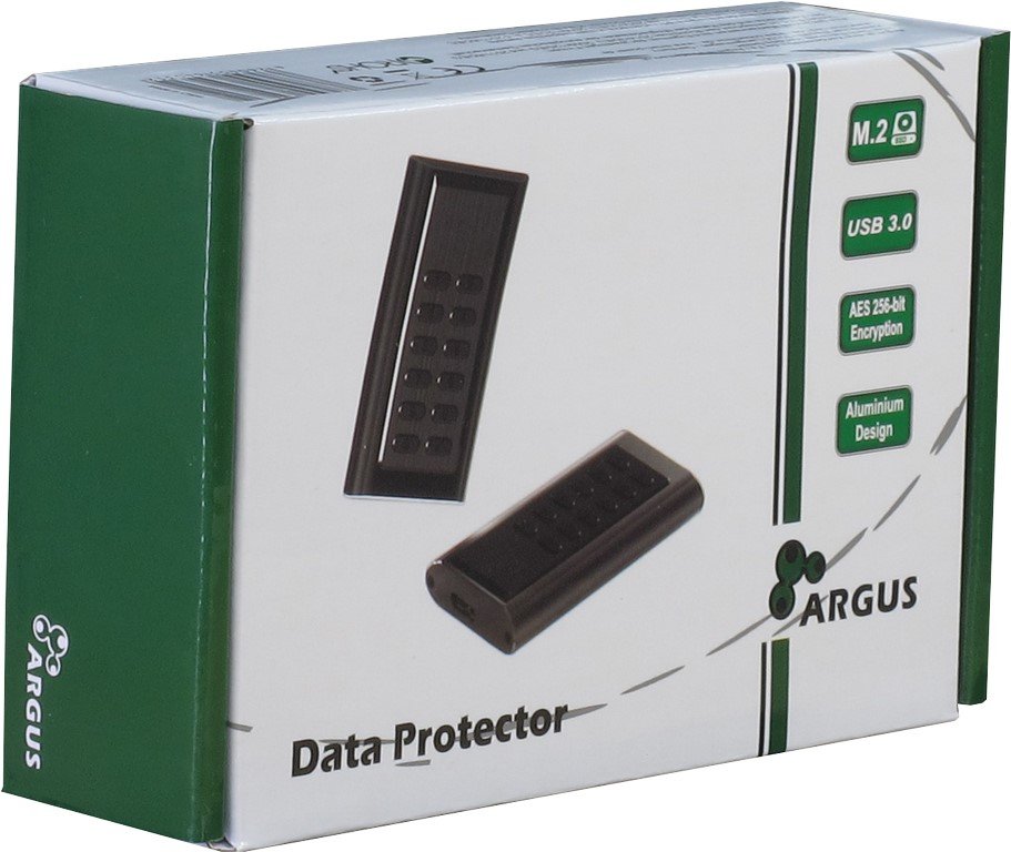 Inter-Tech Carcasa M.2 Ssd Gd-Mslk01 Negro Usb3.0 Aes256bit
