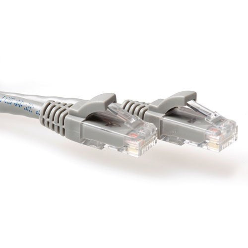 Gris 2.5 Meter U Utp Cat6a Patch Cable Snagless With Rj45 Connectors