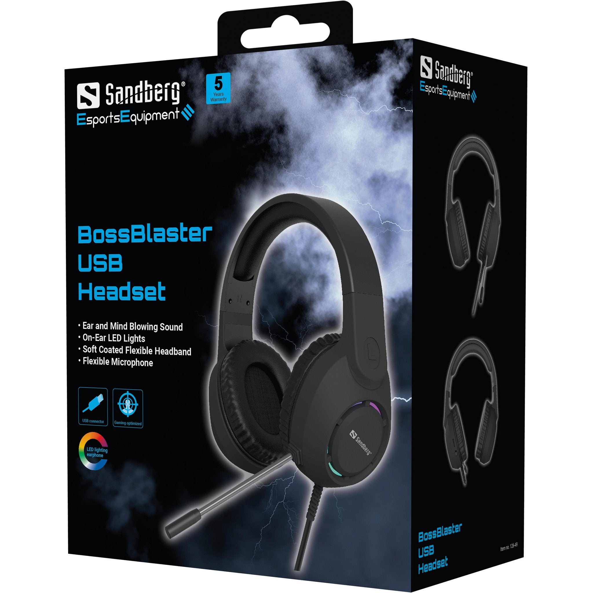 EAN 5705730126499 - Sandberg 126-49 auricular y casco Auriculares Alámbrico Diadema Juego USB tipo A Negro imagen 6