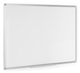 Bi-Office Ayda Pizarra Blanca Melaminada Doble Cara 900x600mm - Permite Colocacion Vertical U Horizontal - Marco De