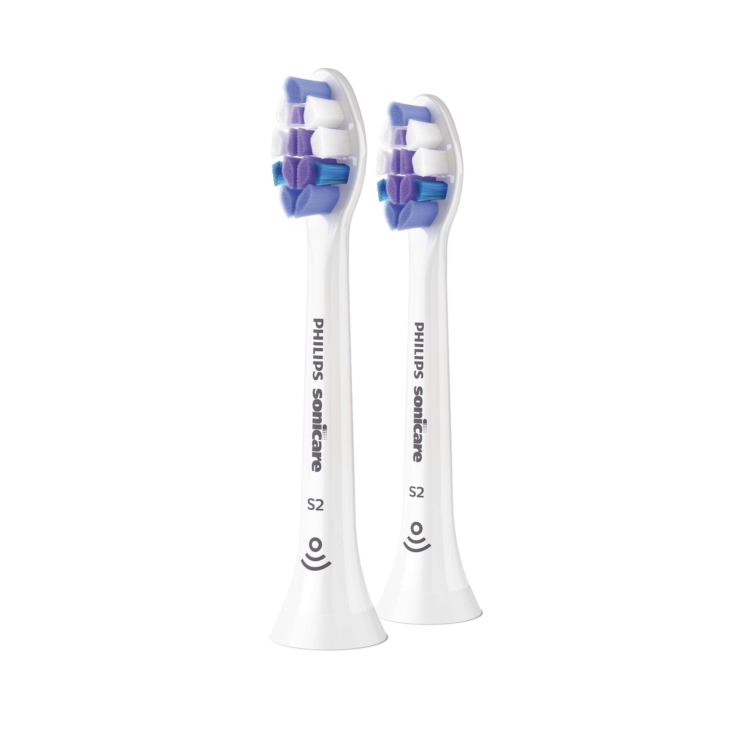 EAN 8720689020121 - Philips HX6052/10 cepillo de cabello 2 pieza(s) Blanco imagen 1